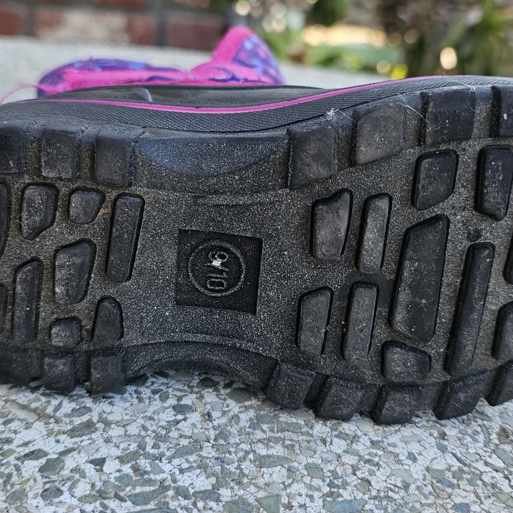 Children's Pink and Black Boots
